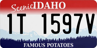 ID license plate 1T1597V