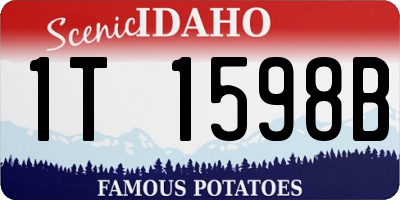 ID license plate 1T1598B