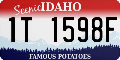 ID license plate 1T1598F