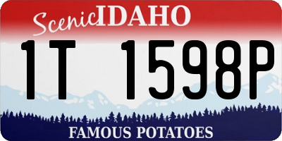 ID license plate 1T1598P