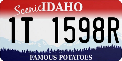 ID license plate 1T1598R
