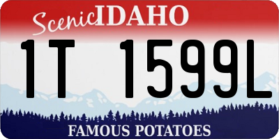 ID license plate 1T1599L
