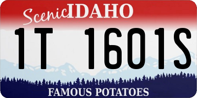 ID license plate 1T1601S