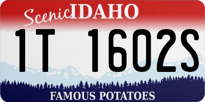 ID license plate 1T1602S