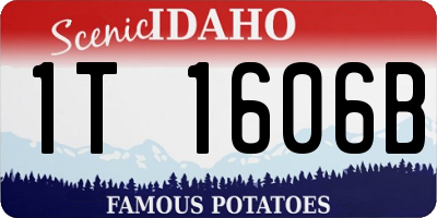 ID license plate 1T1606B