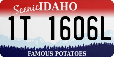 ID license plate 1T1606L
