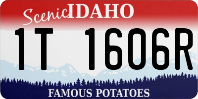 ID license plate 1T1606R