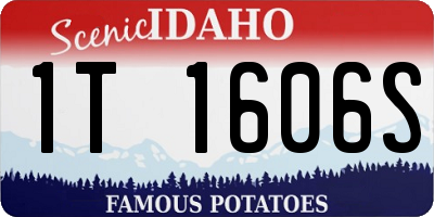 ID license plate 1T1606S