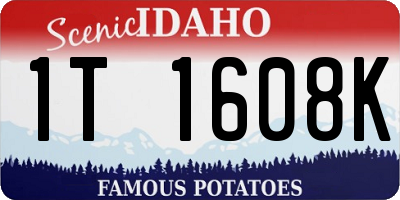 ID license plate 1T1608K