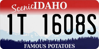 ID license plate 1T1608S