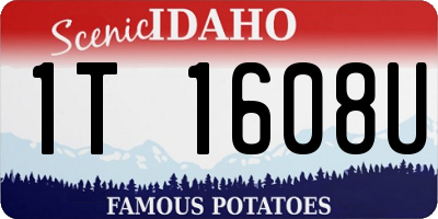 ID license plate 1T1608U