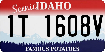 ID license plate 1T1608V