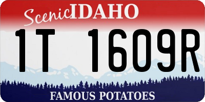 ID license plate 1T1609R
