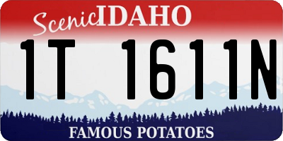 ID license plate 1T1611N