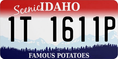 ID license plate 1T1611P