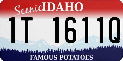 ID license plate 1T1611Q