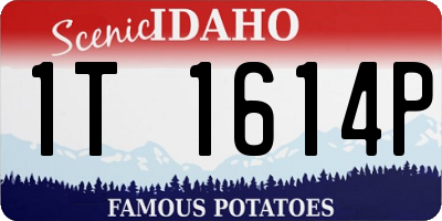 ID license plate 1T1614P