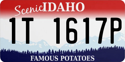 ID license plate 1T1617P