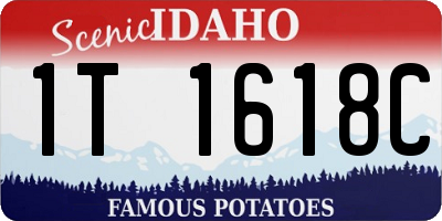 ID license plate 1T1618C