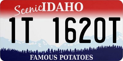 ID license plate 1T1620T