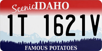 ID license plate 1T1621V