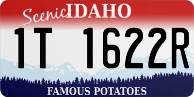 ID license plate 1T1622R