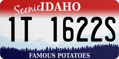 ID license plate 1T1622S