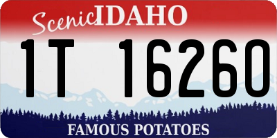 ID license plate 1T1626O