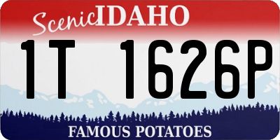 ID license plate 1T1626P