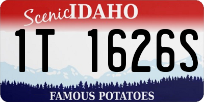 ID license plate 1T1626S