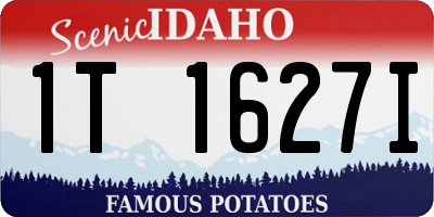 ID license plate 1T1627I
