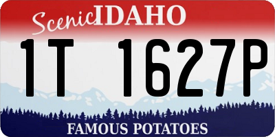 ID license plate 1T1627P