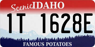 ID license plate 1T1628E