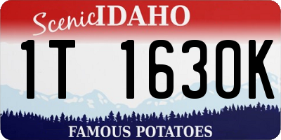 ID license plate 1T1630K