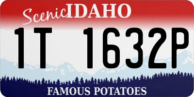 ID license plate 1T1632P