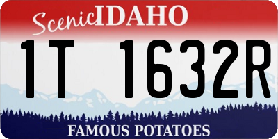 ID license plate 1T1632R