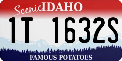 ID license plate 1T1632S
