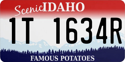 ID license plate 1T1634R