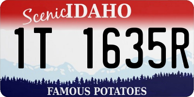 ID license plate 1T1635R