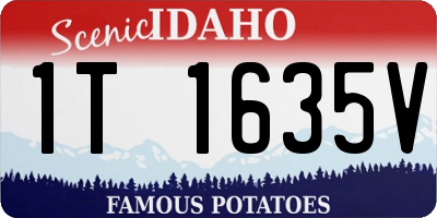 ID license plate 1T1635V