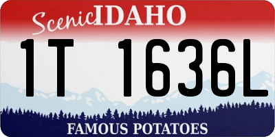 ID license plate 1T1636L