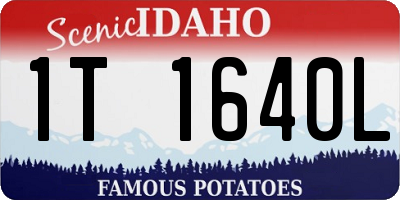 ID license plate 1T1640L