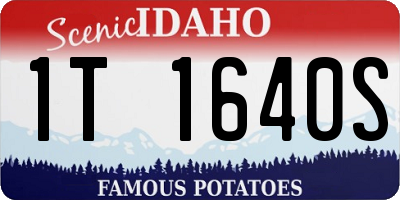 ID license plate 1T1640S