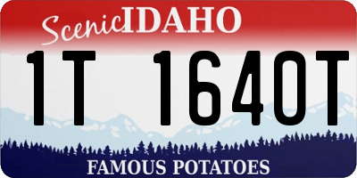 ID license plate 1T1640T