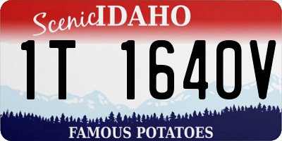 ID license plate 1T1640V