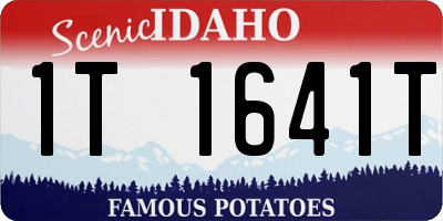 ID license plate 1T1641T