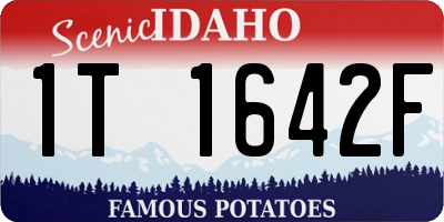 ID license plate 1T1642F