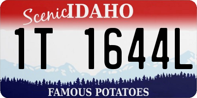 ID license plate 1T1644L