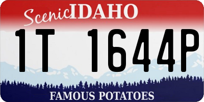 ID license plate 1T1644P