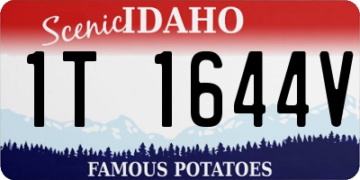 ID license plate 1T1644V